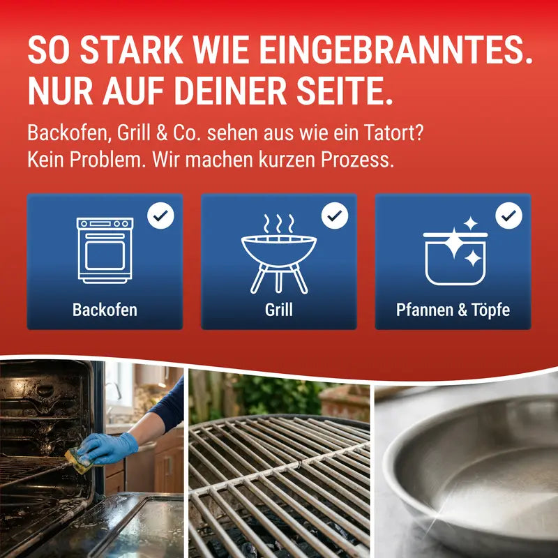 Maxxi Clean Backofen & Grillreiniger Gel 750ml Stark Fettlöser Ohne Schrubben - image 3