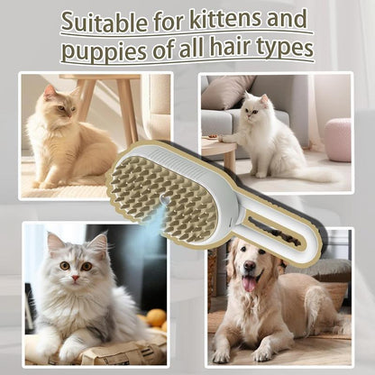🔥Pet Steam Brush,Cat Dog Hair Remover