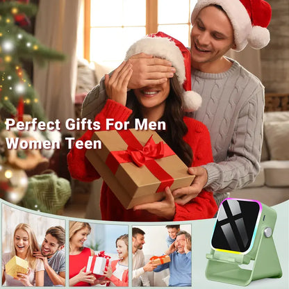 5-in-1 Induction & Bluetooth Speaker Stand – Adjustable Phone Holder, 3500mAh Power Bank & LED Light