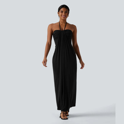 Halara Halter Tie Back Maxi Dress with Pockets - image 4