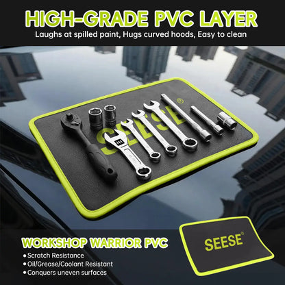 SEESE 3PC Flexible Magnetic Tool Mat & Tray Holder - Magnetic Tool Tray, Flexible Magnetic Mat, PVC & Non-Slip for Garage Workshop, Auto Repair Tools fathersdaygiftideas fathersdaygift - image 10