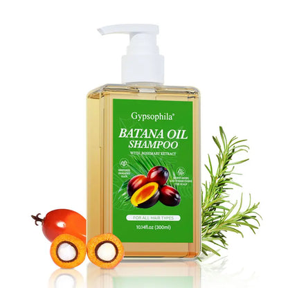 Gypsophila Batana Oil Shampoo – Rosemary Cleanse for Fuller-Looking Hair (10.14 fl oz / 300 mL)