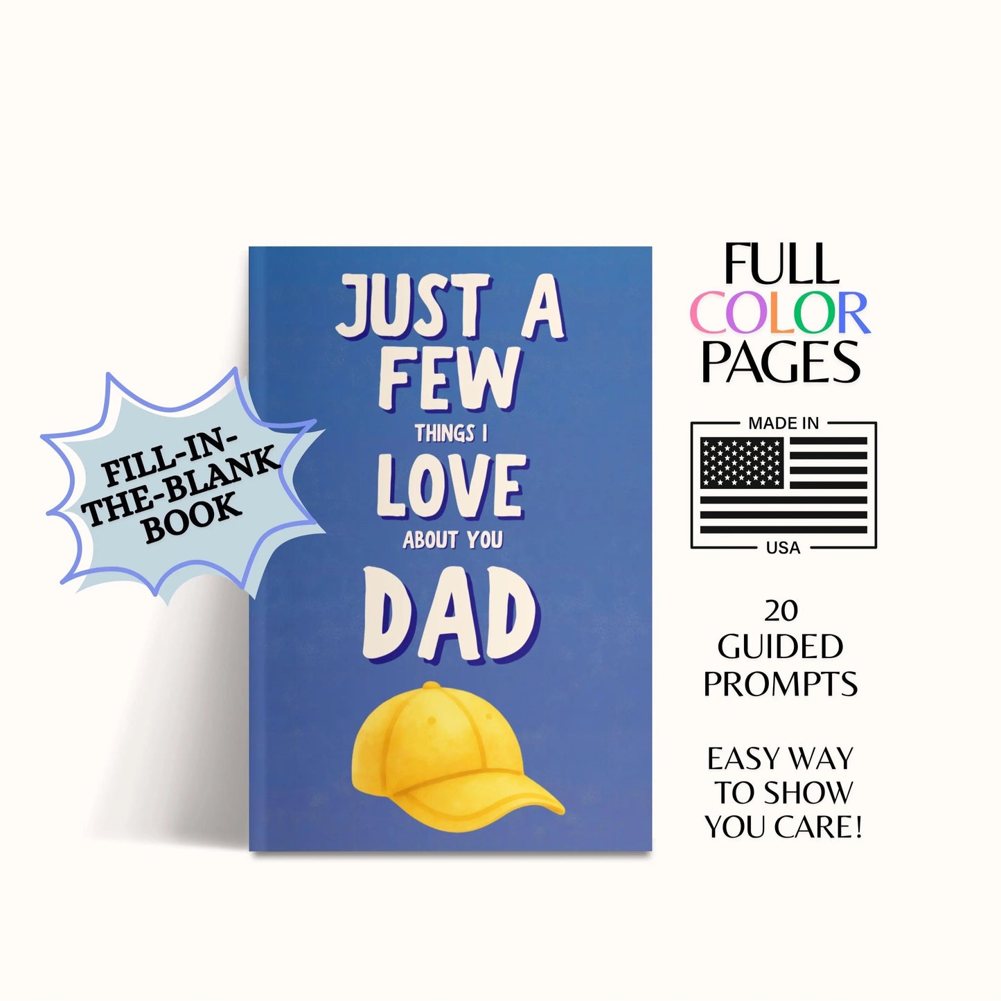 Just A Few Things I Love About You Dad Personalized Gift for Dad Father's Day Gift Fill In The Blank Memory Book Gift Idea For Dad - image 2