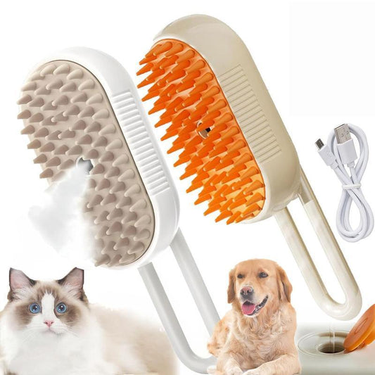 🔥Pet Steam Brush,Cat Dog Hair Remover