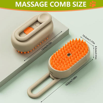 🔥Pet Steam Brush,Cat Dog Hair Remover