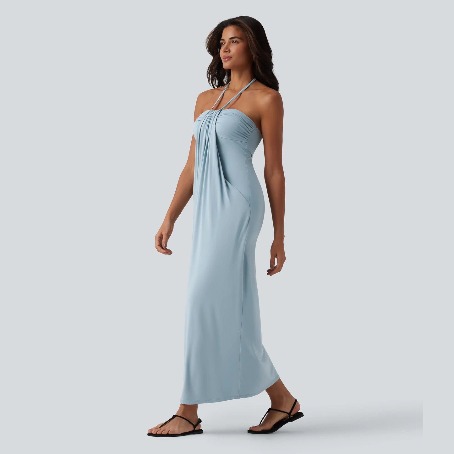 Halara Halter Tie Back Maxi Dress with Pockets - image 22