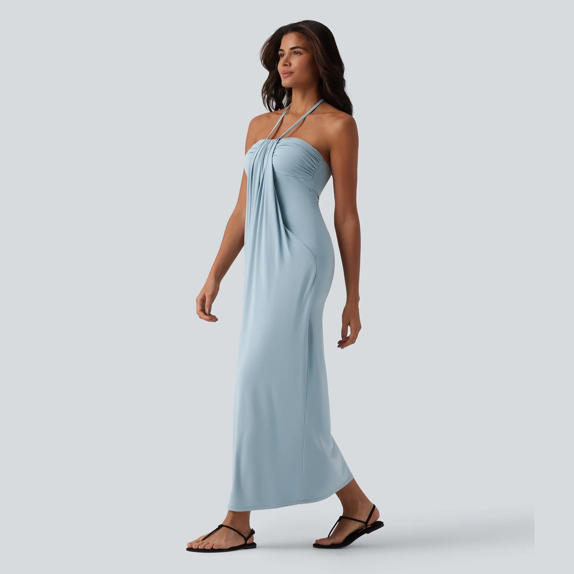 Halara Halter Tie Back Maxi Dress with Pockets - image 22