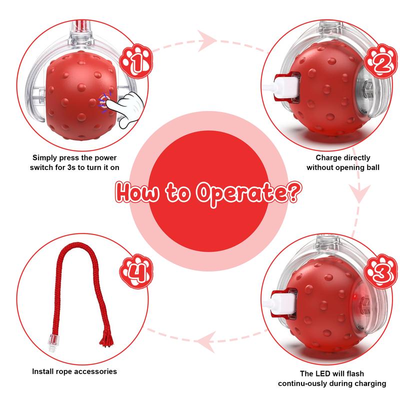 🔥Last Week Clearance Sale 49% OFF🐾Automatic Interactive Pet Toys Ball🎁BUY MORE FREE MORE