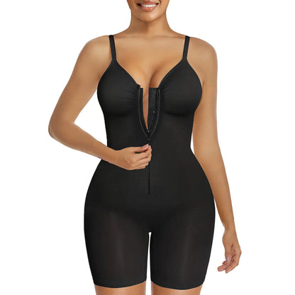 SHAPERX Shapewear for Women Tummy Control Bodysuits Zip-Up Comfort Ultra Stretch Fabric Customizable Fit Breathable Mesh Design Comfortable Fit - image 7