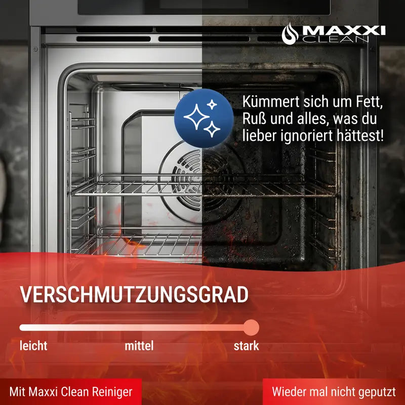 Maxxi Clean Backofen & Grillreiniger Gel 750ml Stark Fettlöser Ohne Schrubben - image 6