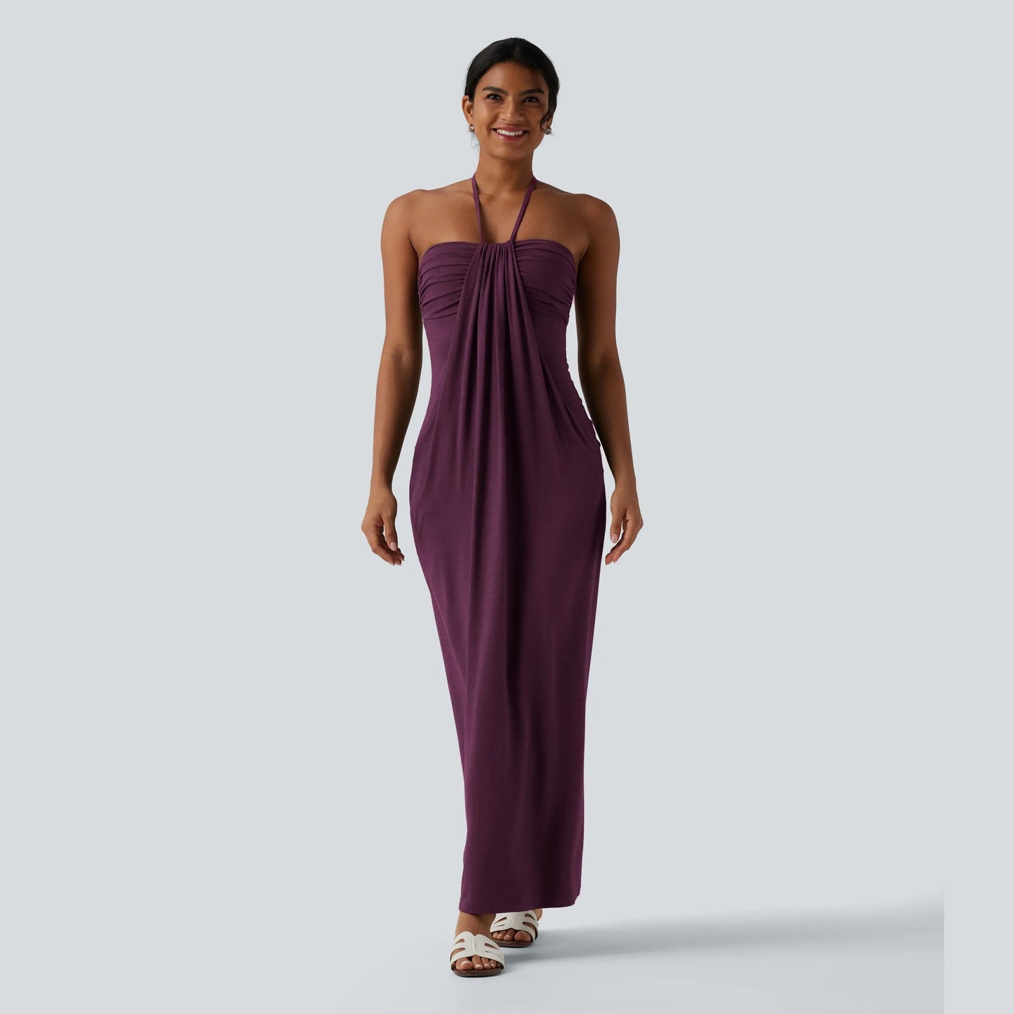 Halara Halter Tie Back Maxi Dress with Pockets - image 5