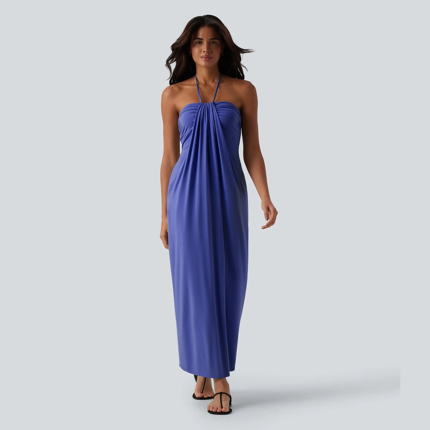 Halara Halter Tie Back Maxi Dress with Pockets - image 18