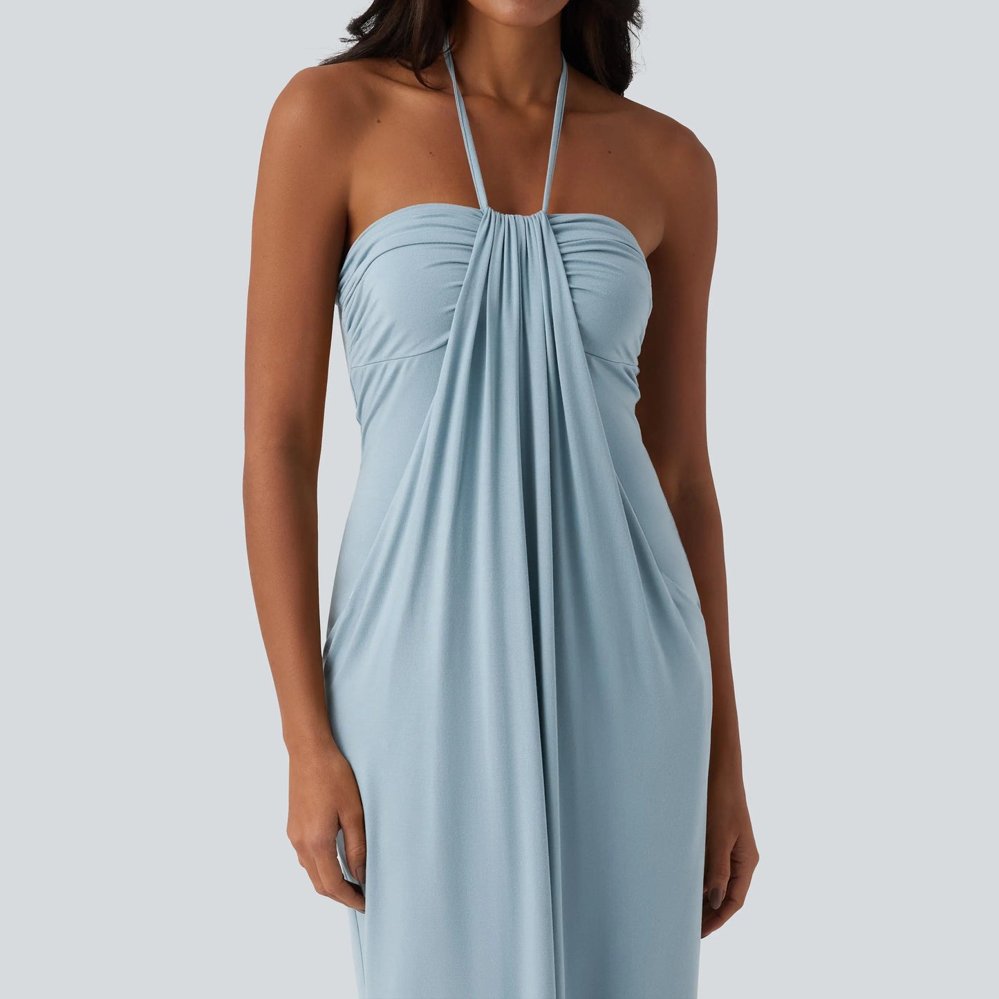 Halara Halter Tie Back Maxi Dress with Pockets - image 24