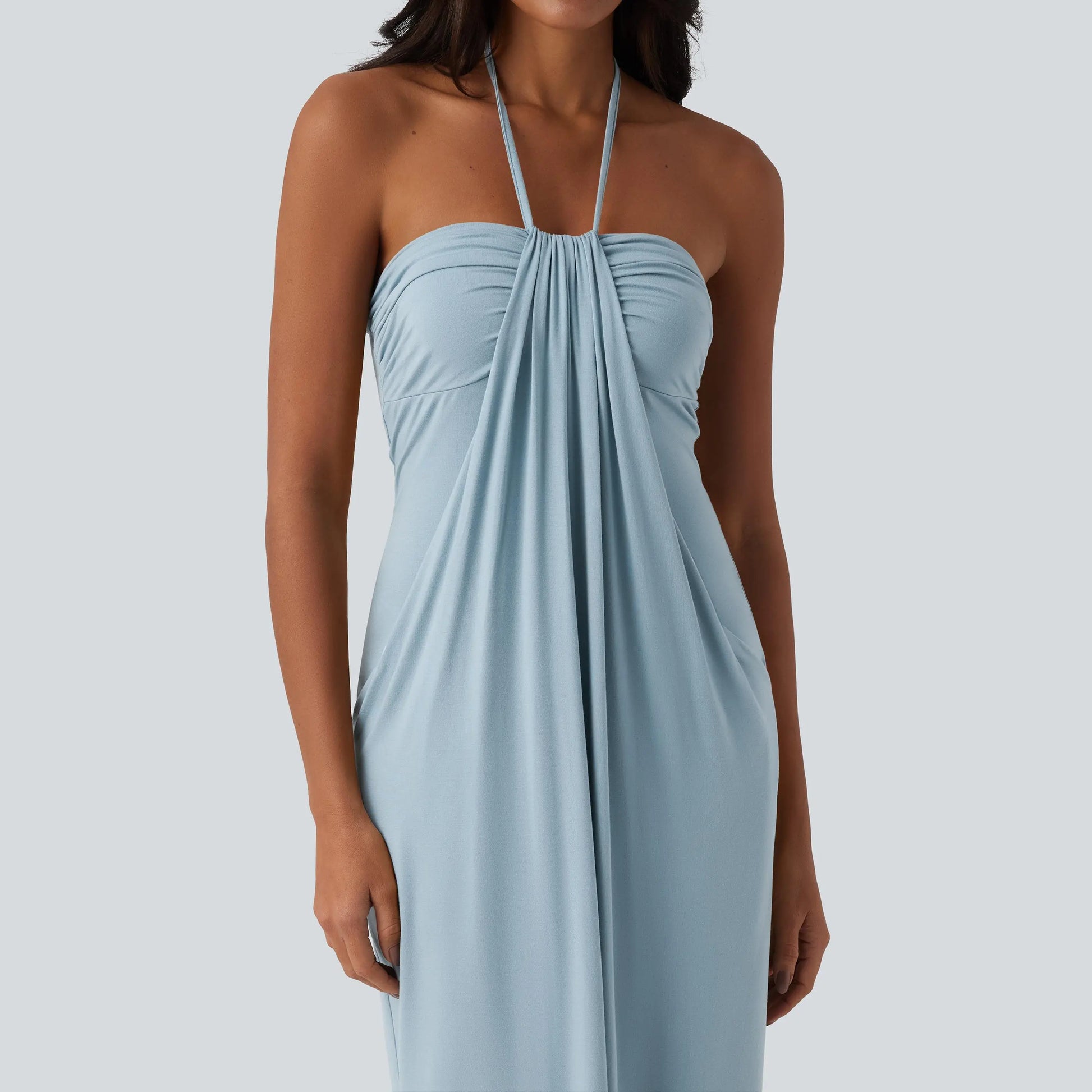 Halara Halter Tie Back Maxi Dress with Pockets - image 24