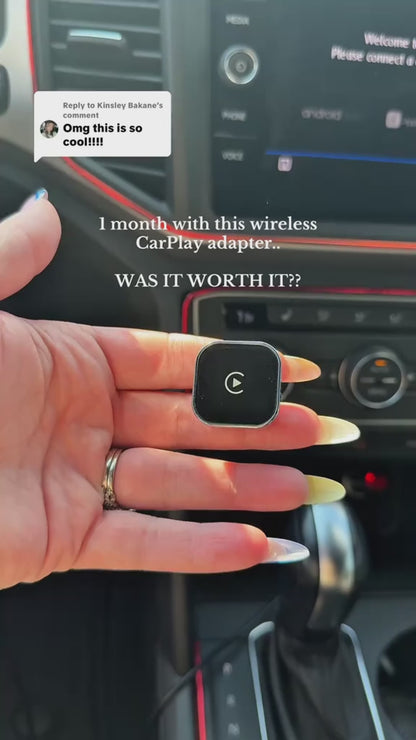 2025 Upgraded Wireless Carplay Adapter for iPhone, BT5.3 & Dual-Band WiFi Carplay Wireless