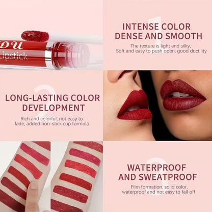 💄BUY 2 GET 1 FREE! ✨💝10Pcs Matte Waterproof  Long Lasting Lip Gloss