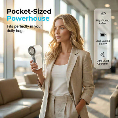 ❄️ ❄️Turbo Handheld Fan – 16900 RPM, 6 speeds, LED display